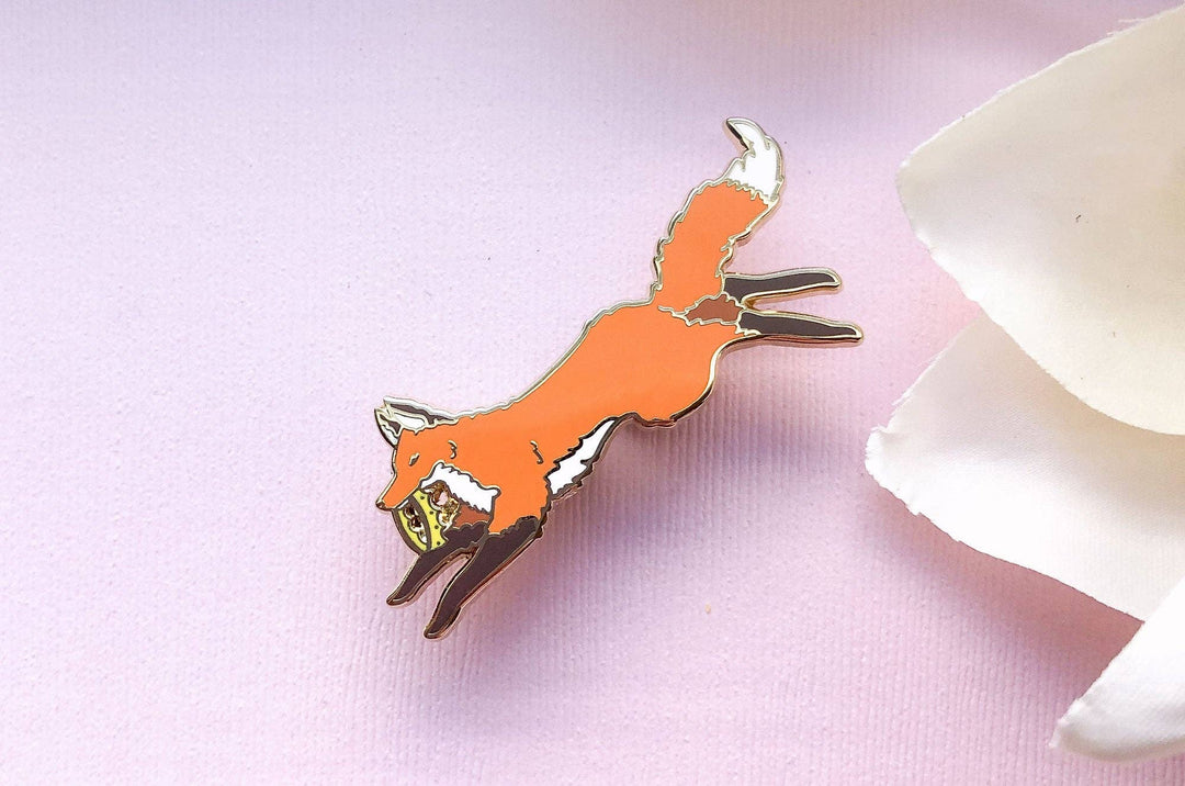 Red Fox Usurper Enamel Pin