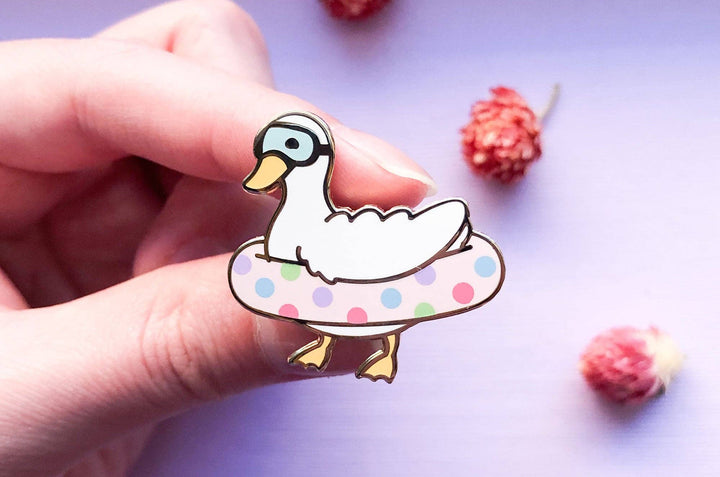 Duck Swimmer Enamel Pin