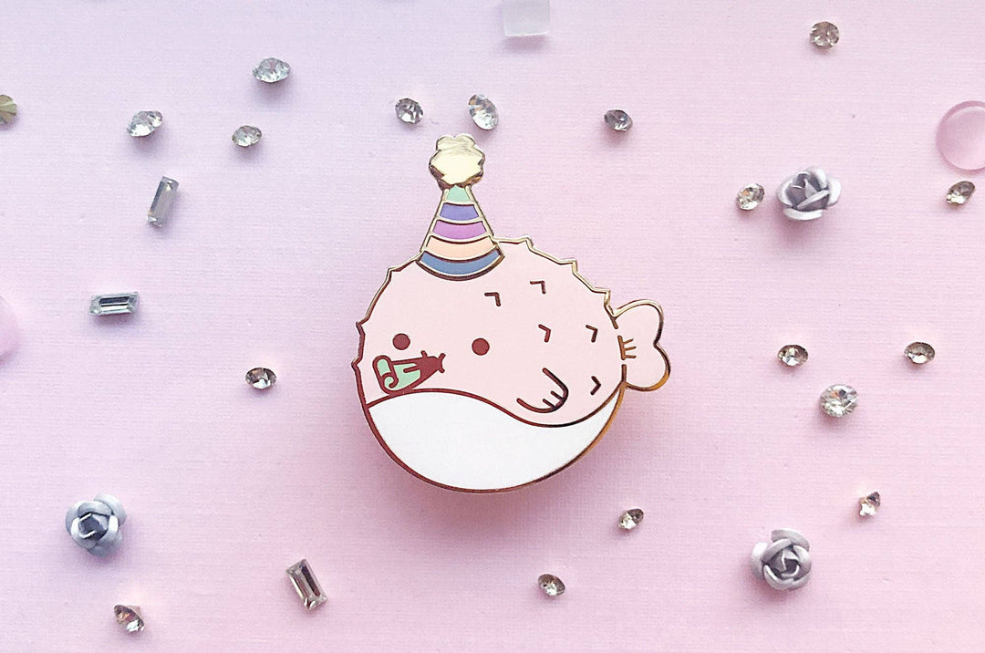 Party Puffer Enamel Pin