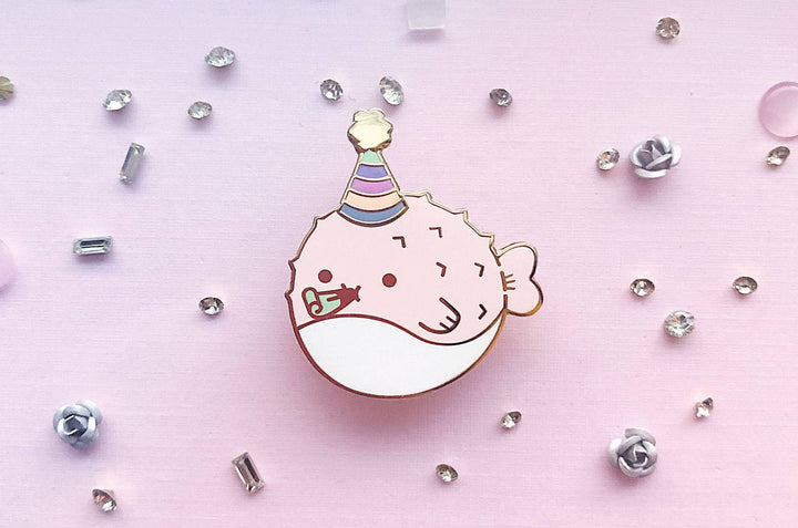 Party Puffer Enamel Pin