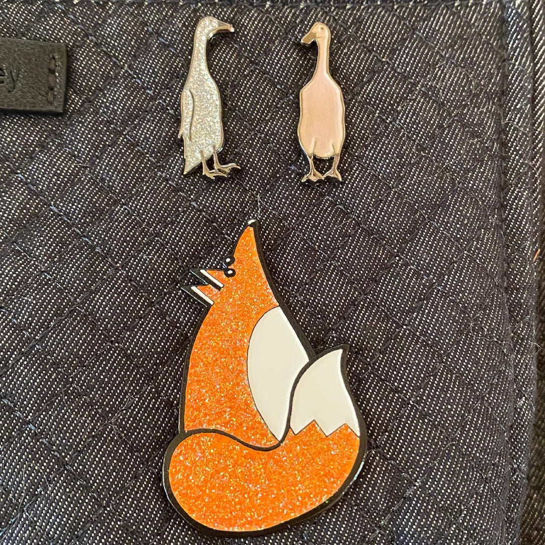 Fox Enamel Pin