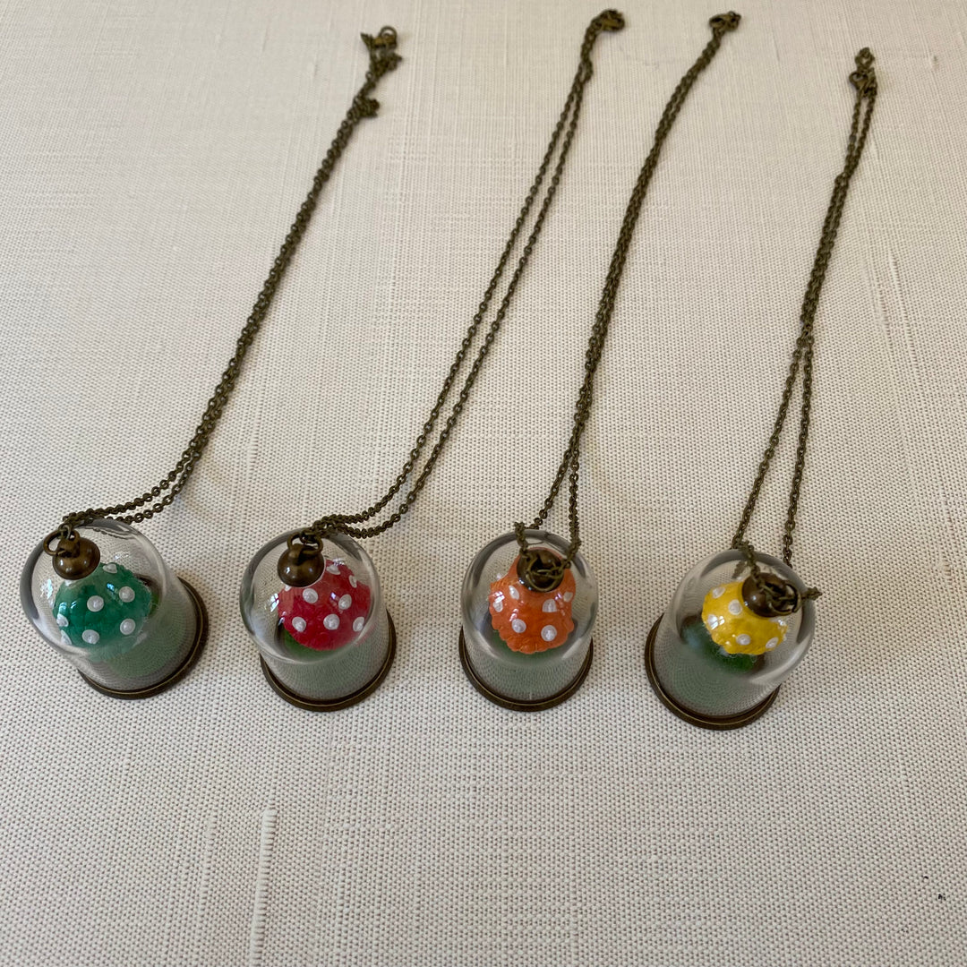Mushroom Cloche Necklace