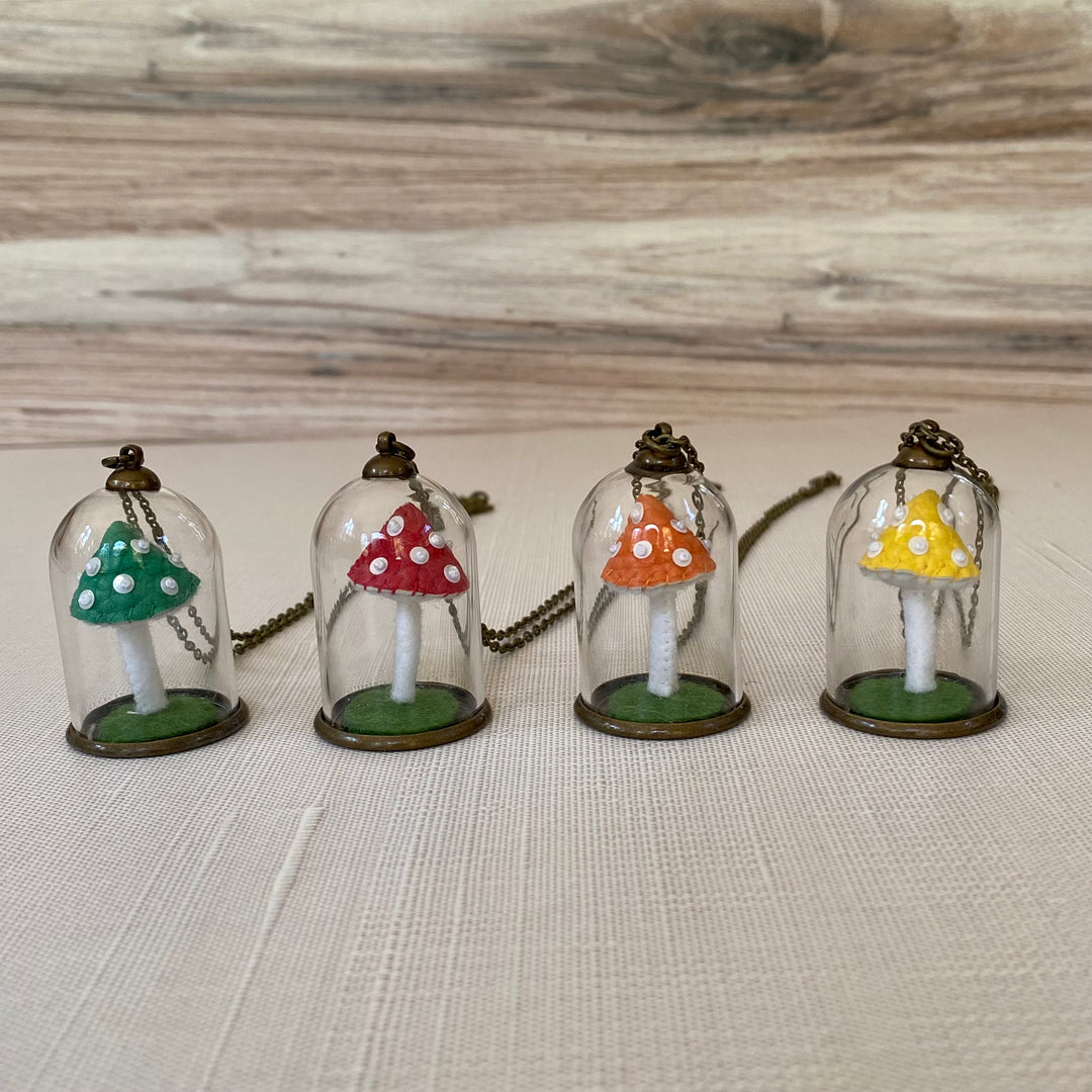 Mushroom Cloche Necklace