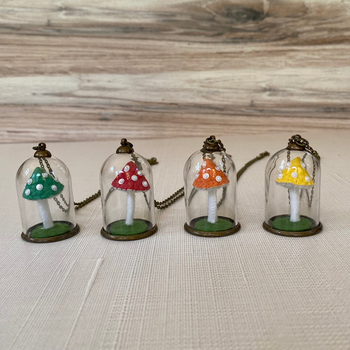 Mushroom Cloche Necklace