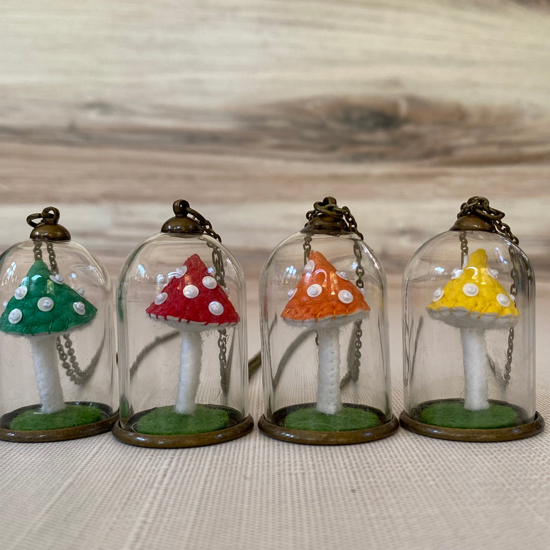 Mushroom Cloche Necklace