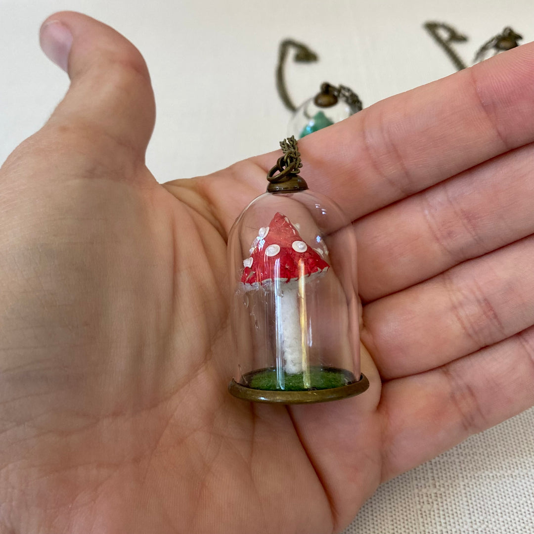 Mushroom Cloche Necklace