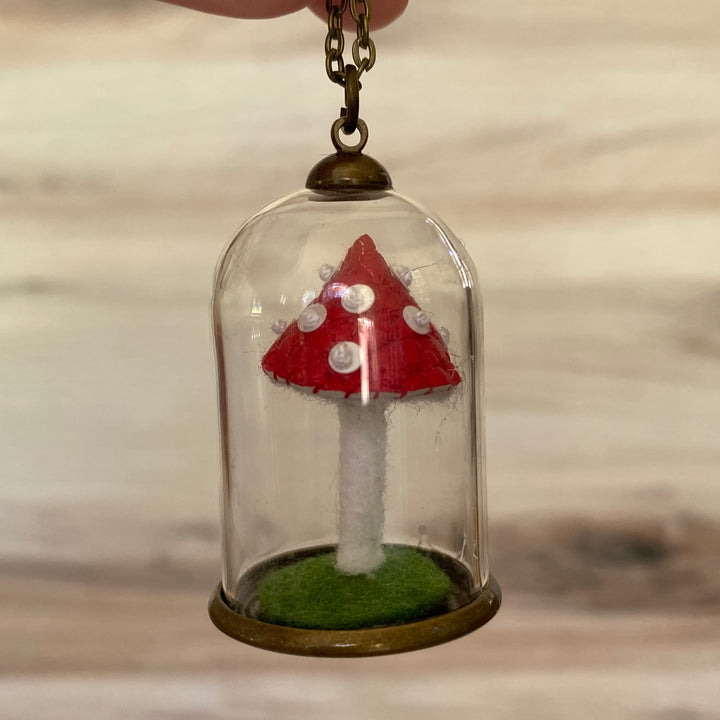 Mushroom Cloche Necklace