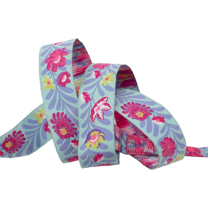Tula Pink Flowerfield in Cosmic - 7/8" Wide