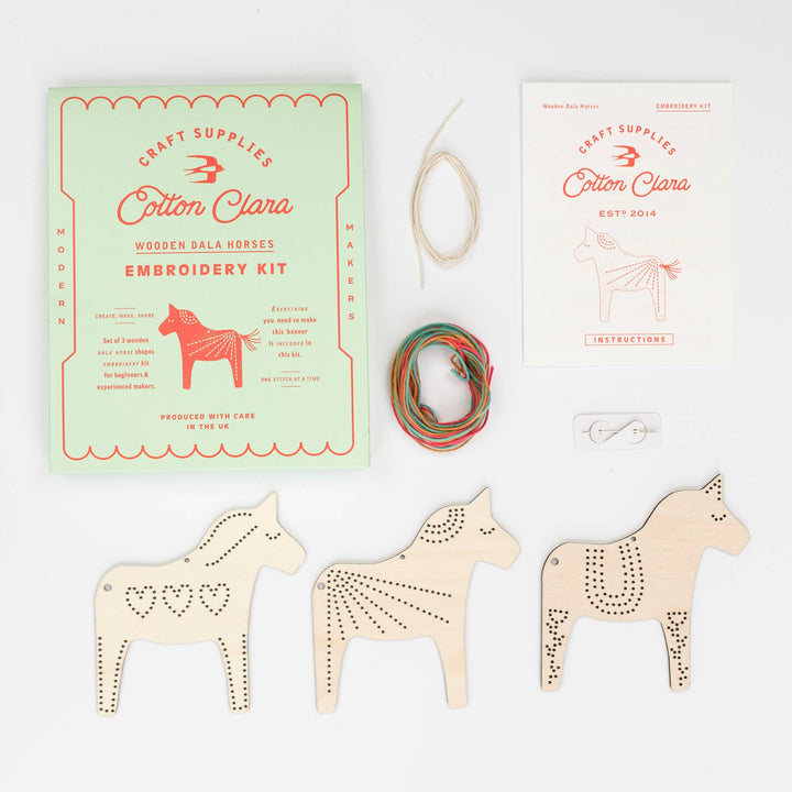 Dala Horses Embroidery Kit