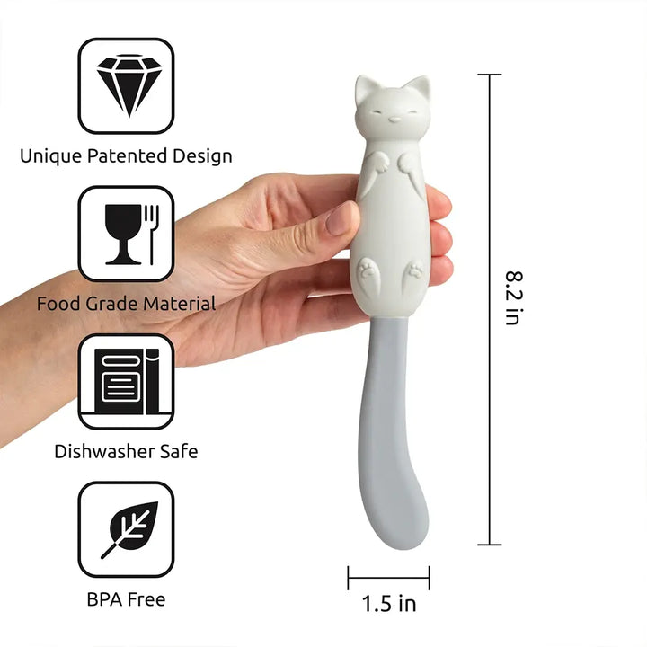 Mary Cat Jar Spatula for Scooping and Scrap - Kitchen Gifts