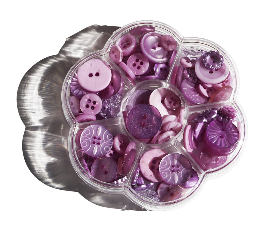 Button Assortment Purple Buttons