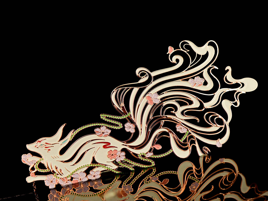 Auspicious Animal Metal Bookmarks (Nine-Tailed Fox)