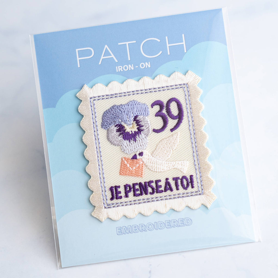 Vintage Stamps - Iron on Patch
