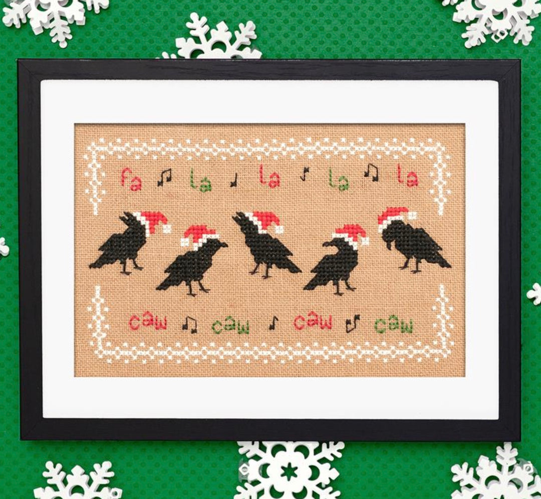 Fa La Caw Cross Stitch Pattern
