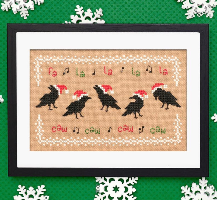 Fa La Caw Cross Stitch Pattern