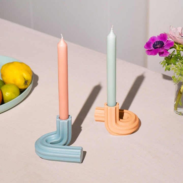 OCTAEVO Templo Candle Holder - Handmade from stoneware