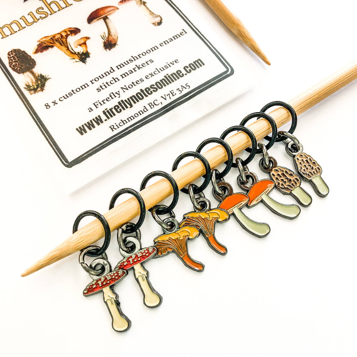 Mushrooms Stitch Markers