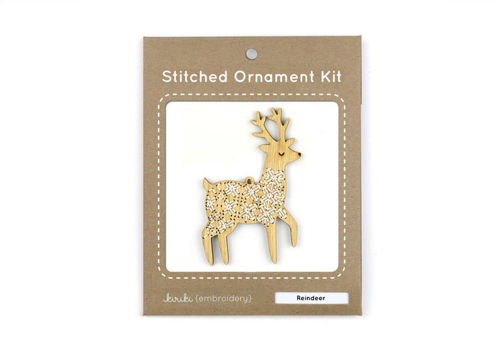 Reindeer Stitched Ornament Kit