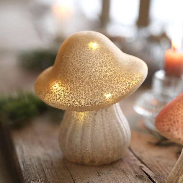 Medium Glass Mushroom Light