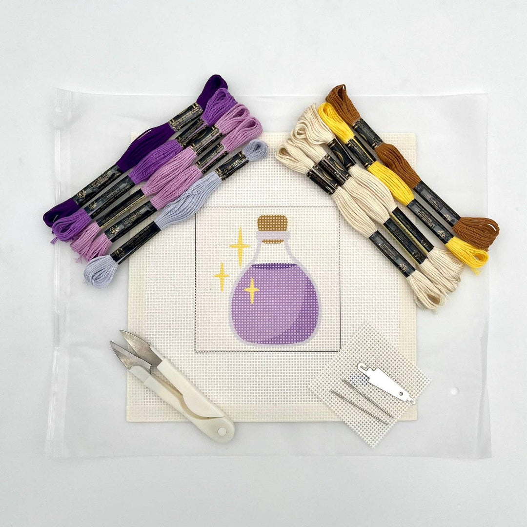 Halloween Purple Potion Needlepoint Kit