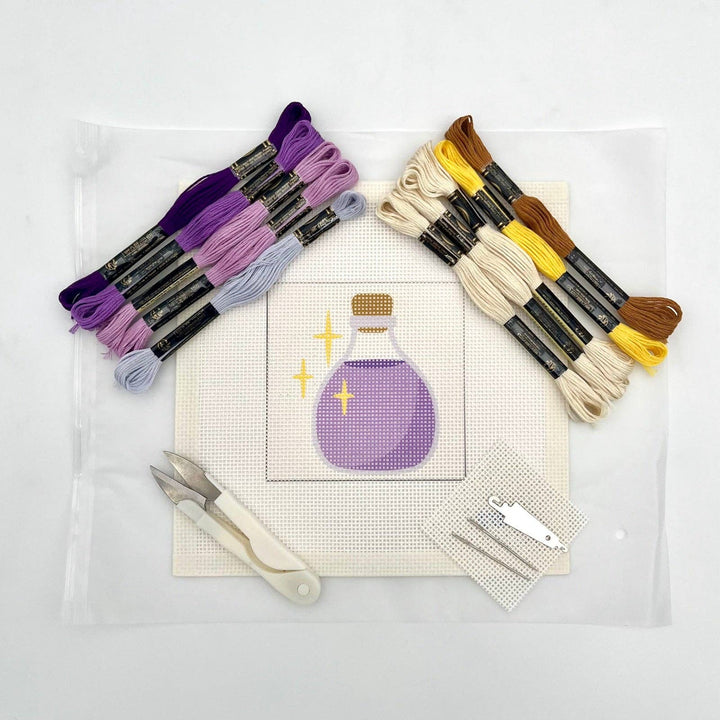 Halloween Purple Potion Needlepoint Kit