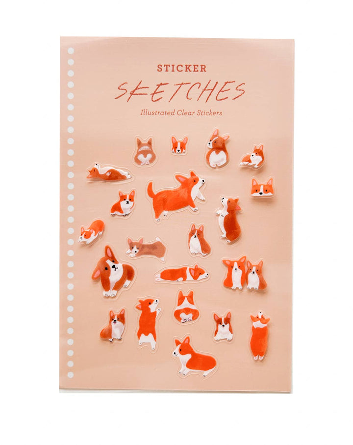 Corgis Sticker Sketches