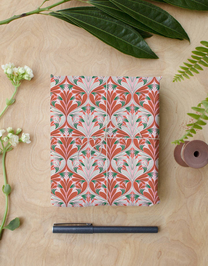 Pretty In Pink Wrapping Paper | 2 Sheets, 20" x 29"