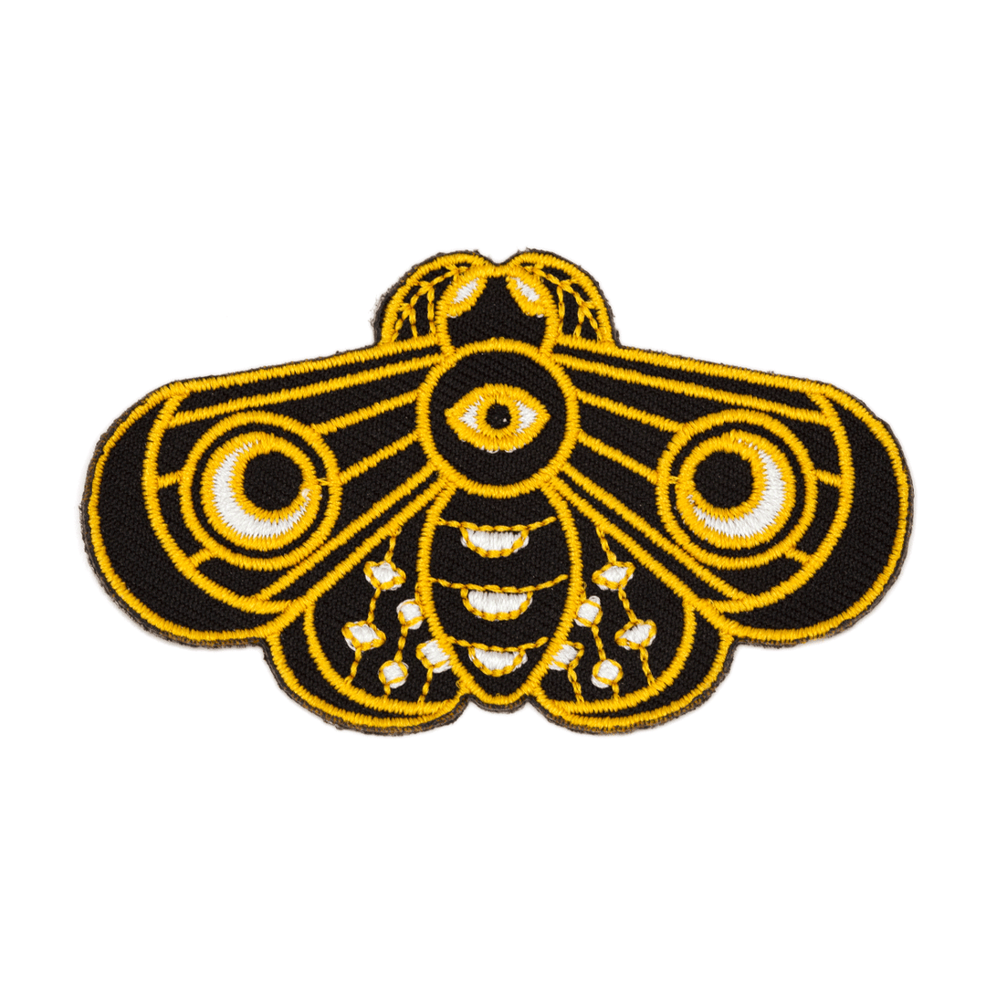 Lunar Moth Iron-On Embroidered Patch