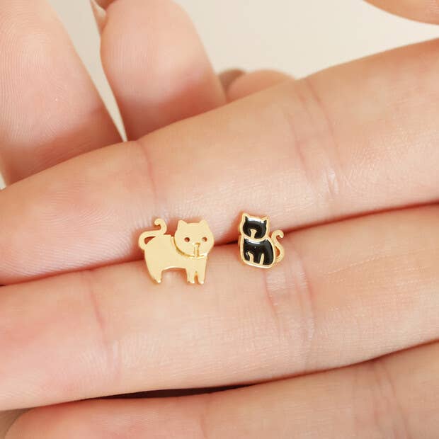 Mum & Baby Cat Earrings