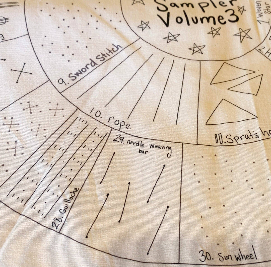 Round 30 Day Sampler - Volume 3 - Fabric, Videos, and Printed Stitch Guide