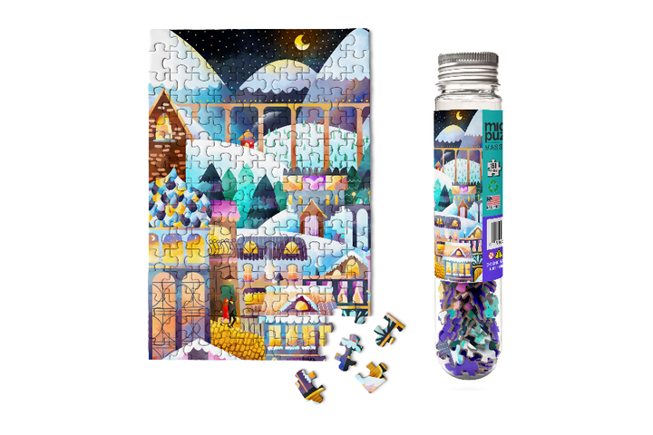 Alpine Village Holiday Mini Puzzle Gifts Winter Travel