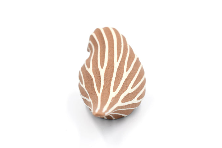 Handcrafted Mini Bird Terracotta Stripe
