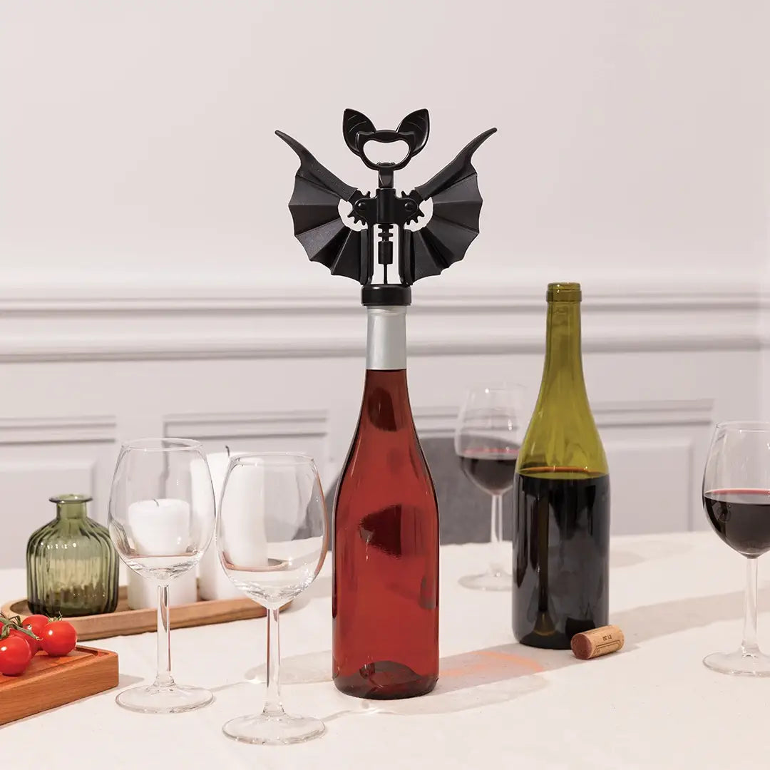 Vino Spooky Bat - Wine &amp; Beer Opener - Halloween Gifts