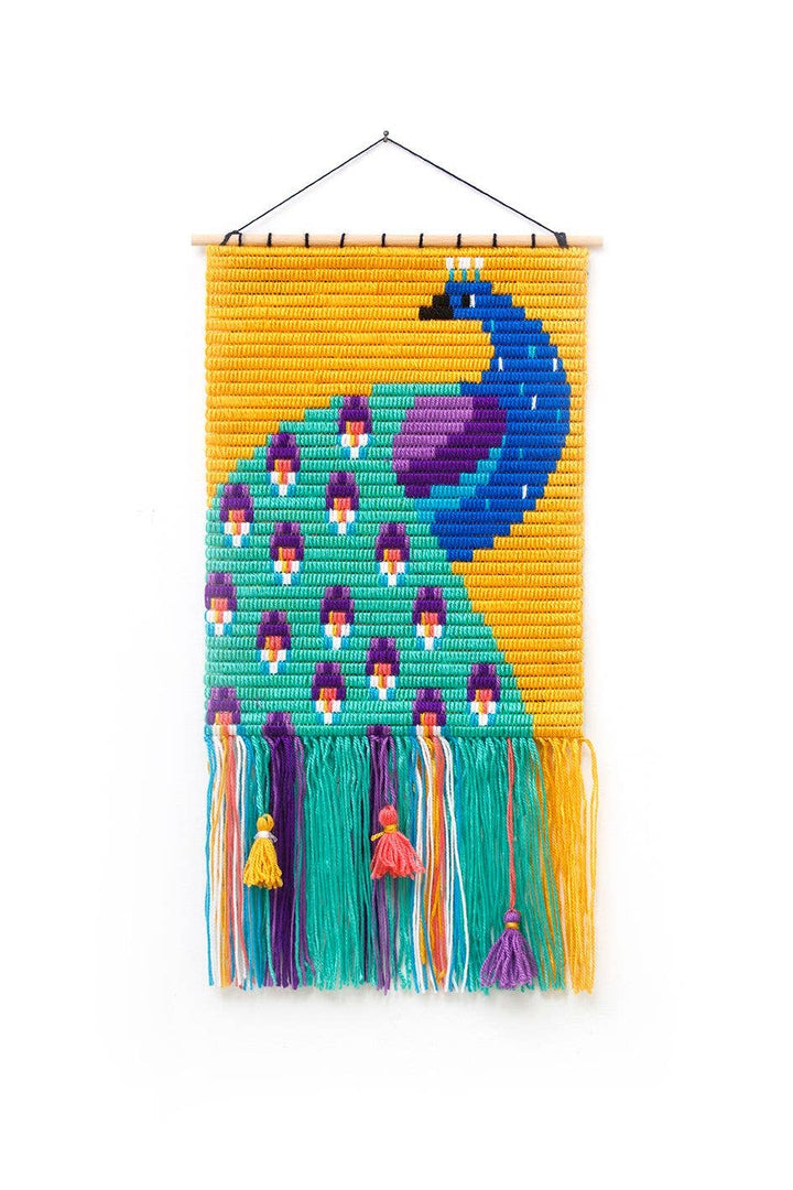 Peacock Wall Art Embroidery Kit
