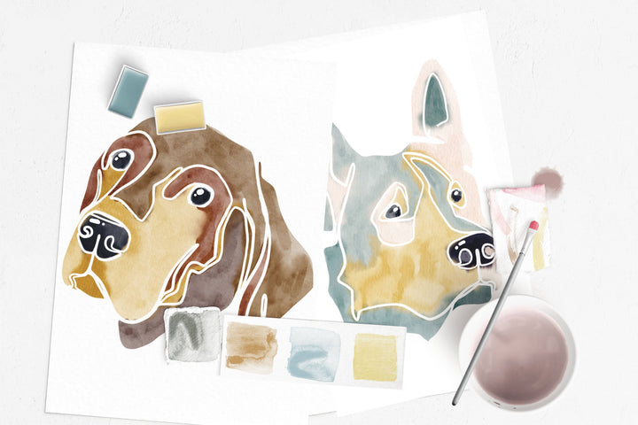 Painted Pups Watercolor Kit