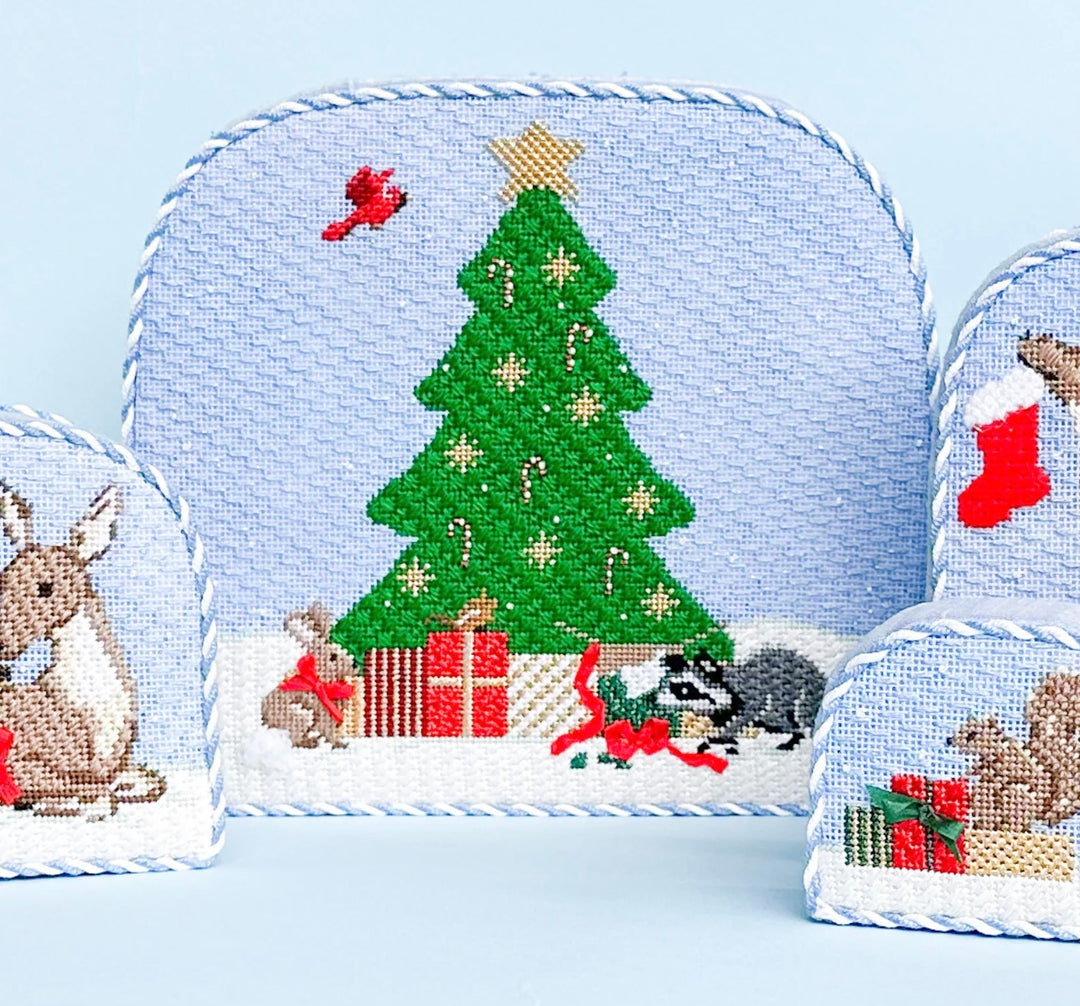 Christmas Forest Collection: Backdrop Needlepoint Canvas