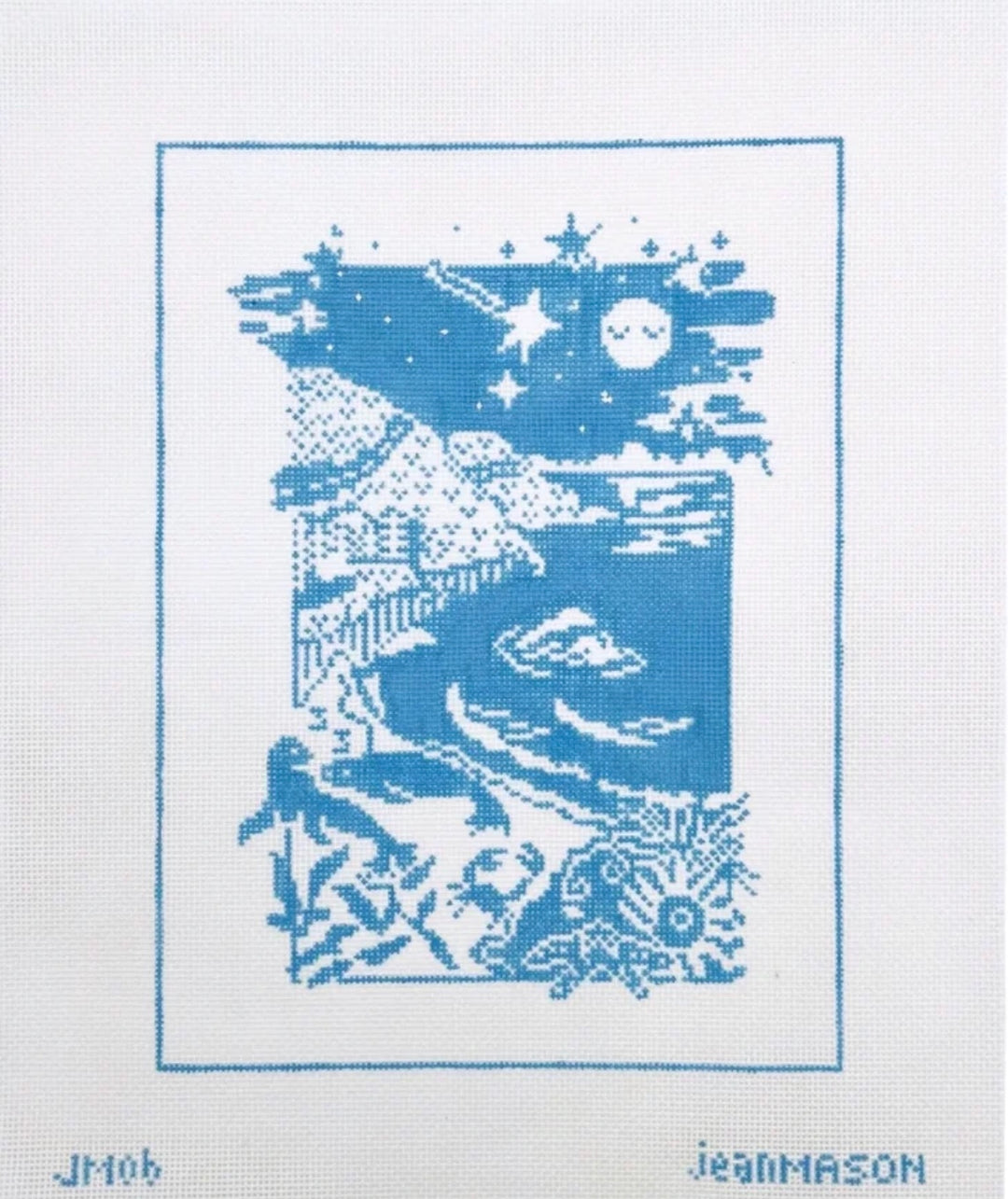 Marin Coastline Needlepoint Canvas