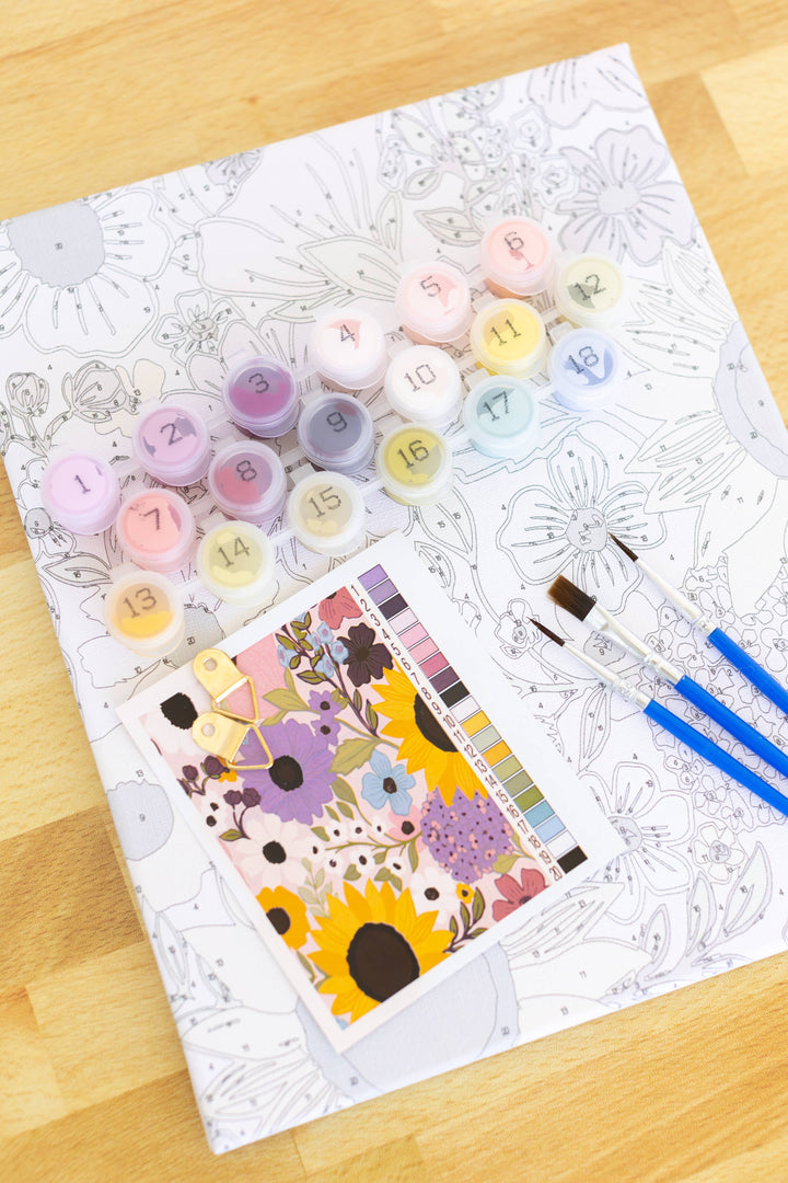 Rainbow Garden Paint By Number Kit