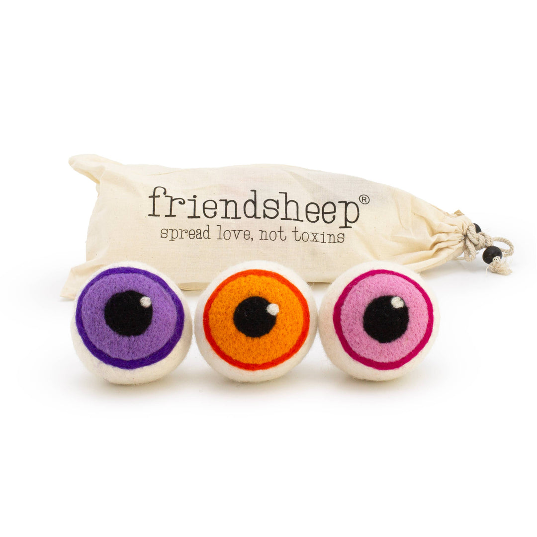 Pink Eerie Eyeballs (Eco Dryer Balls