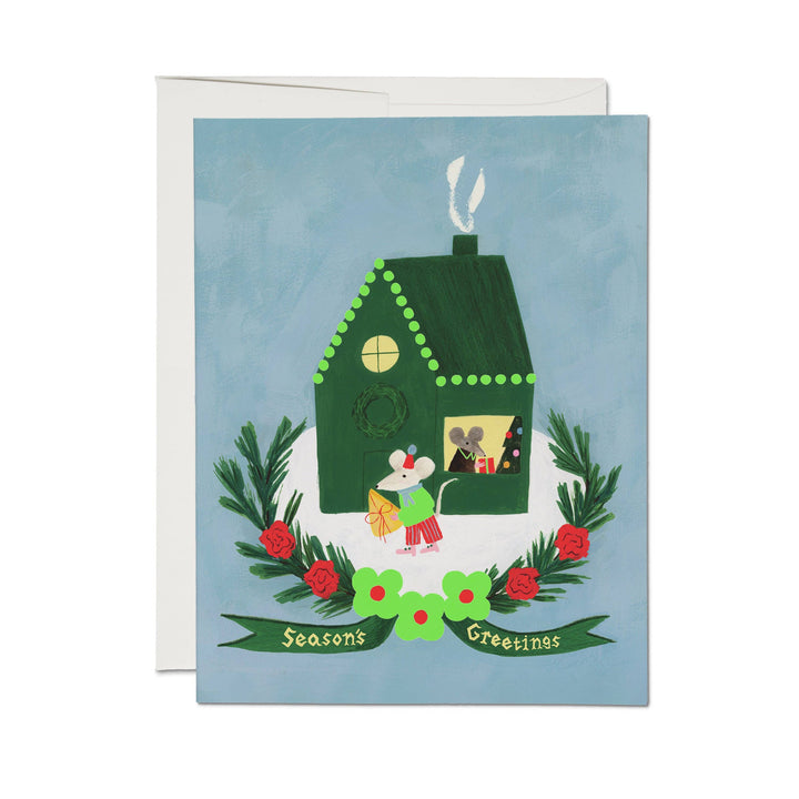 Mouse Tidings greeting card