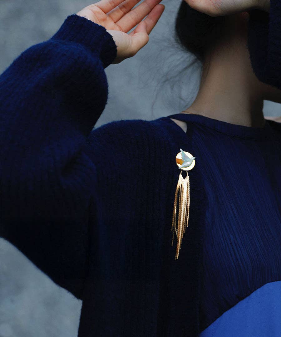 YIHE Ceramic Brooches "Inseparable"