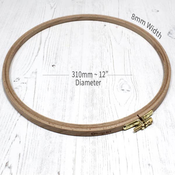 Nurge 8mm (6/16") Beech Embroidery Hoop