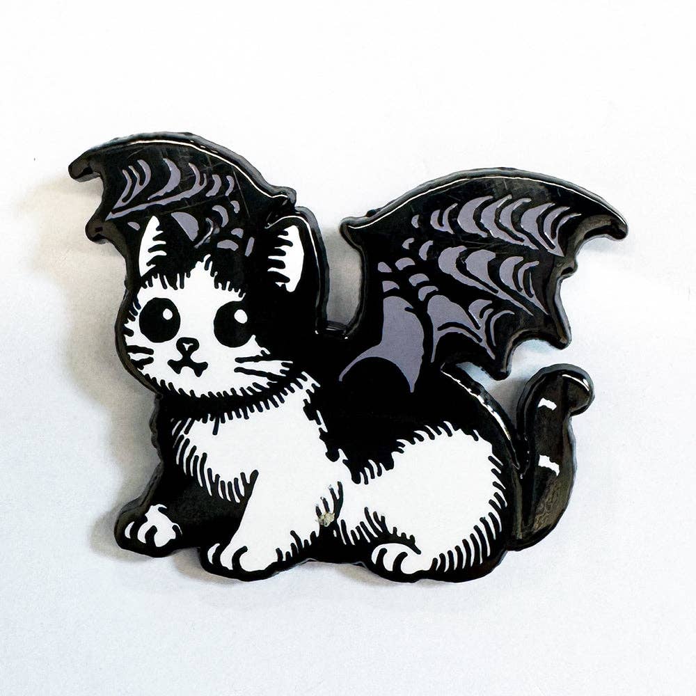 Cat Bat Pin
