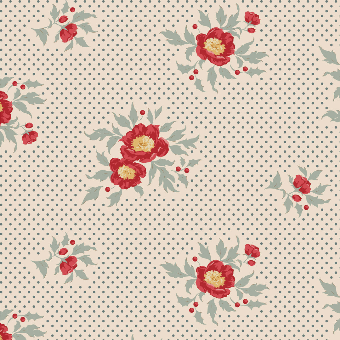 Merry Little Christmas by the 1/4 Yard - Joy Blue