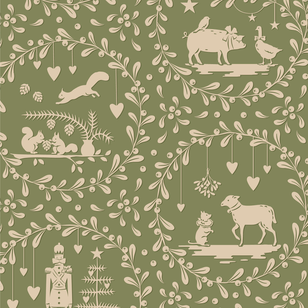 Merry Little Christmas by the 1/4 Yard - Paperscenes Artichoke