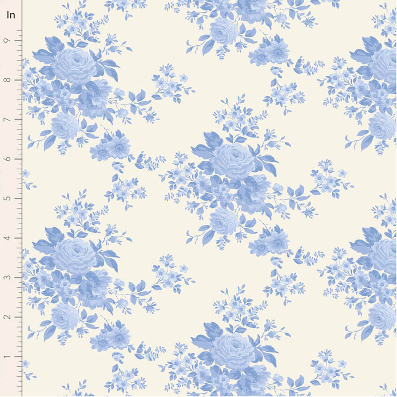 Something Blue by the 1/4 Yard - Carol Pale Blue