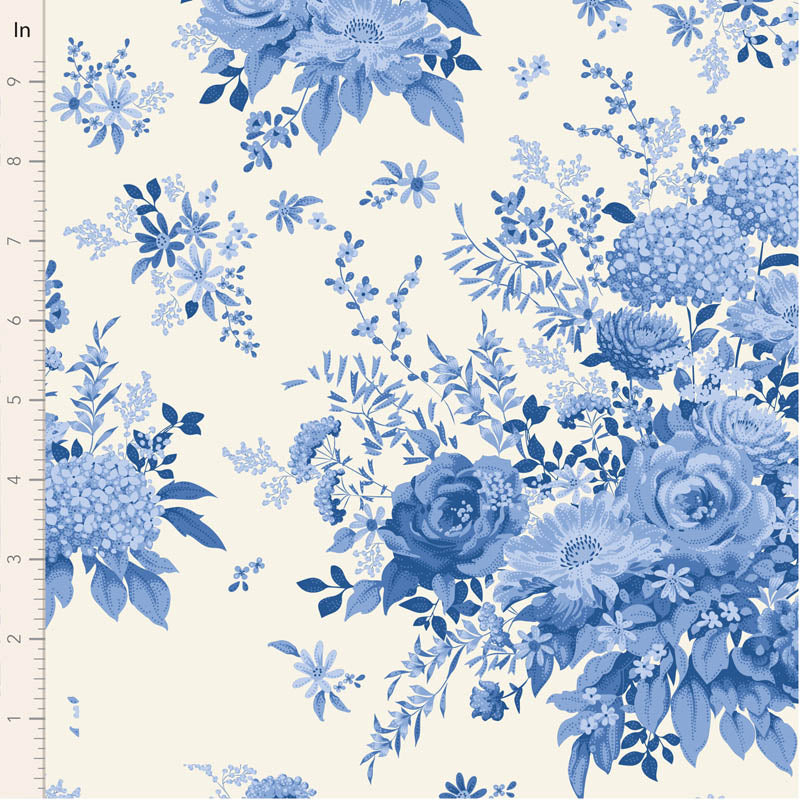 Something Blue by the 1/4 Yard - Wildgarden Blue