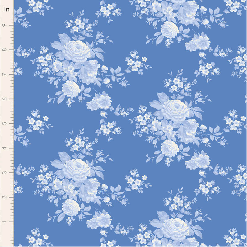 Something Blue by the 1/4 Yard - Carol Cornflower