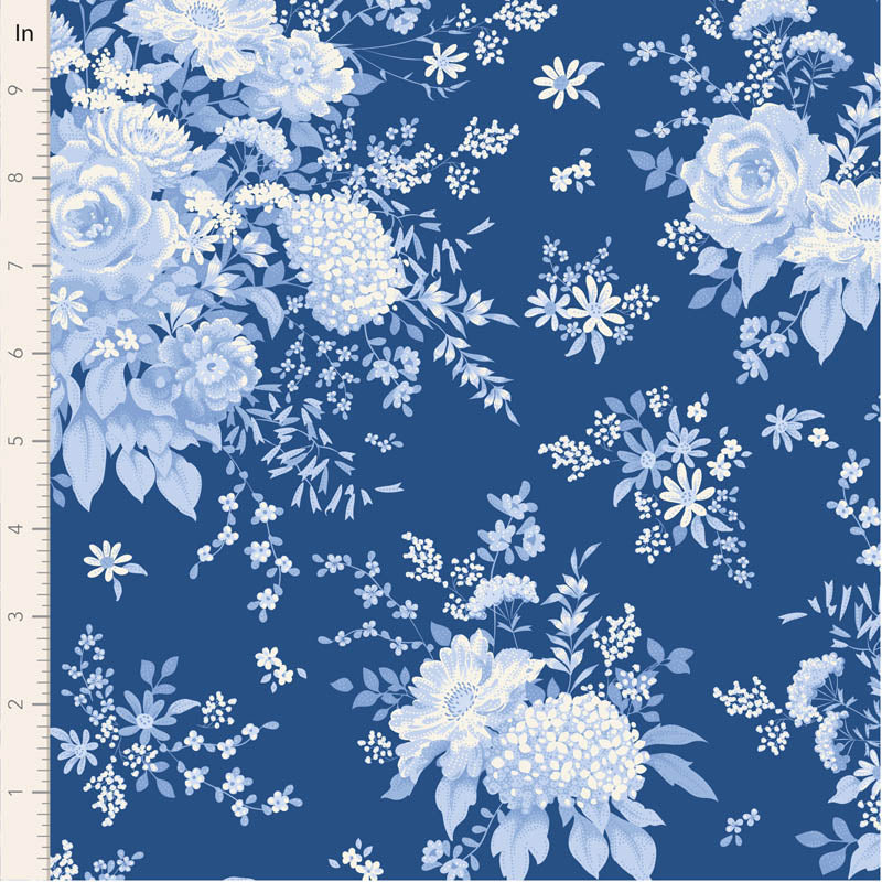 Something Blue by the 1/4 Yard - Wildgarden Night