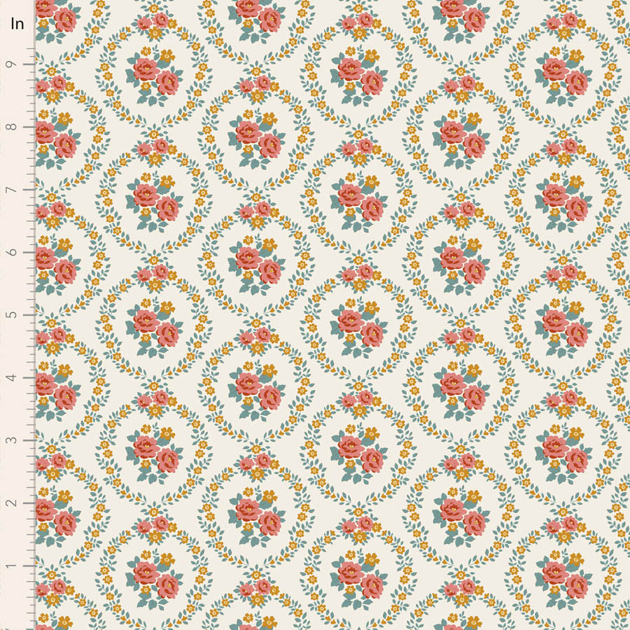Village Life by the 1/4 Yard - Marble Warm Cream